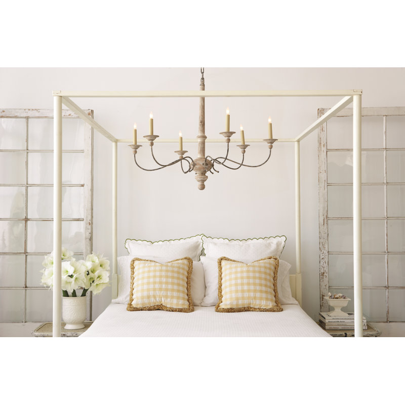 Country 6 - Light Chandelier, 31"H x 41"W x 41"D