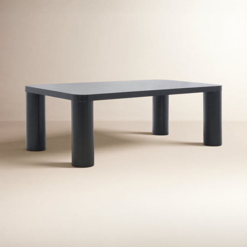 Patricio Single Coffee Table, 16.14" H x 48.03" L x 25.98" D, Black