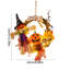 Couronne d'Halloween avec lumières Spooky Pumpkin Ghost-131406532