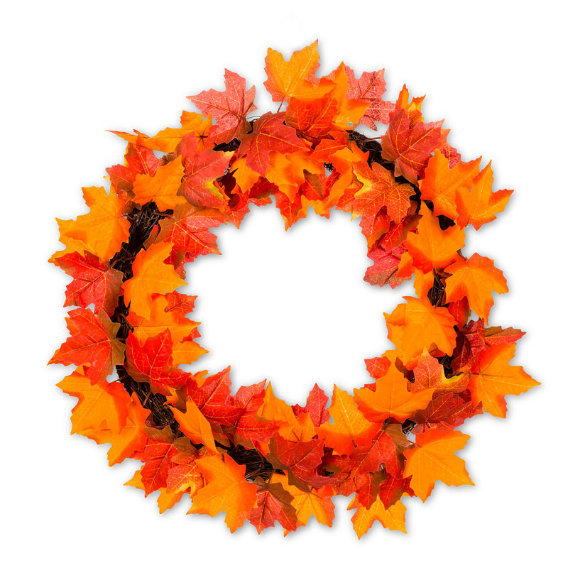 Preserved Maple Polyester 18'' Wreath