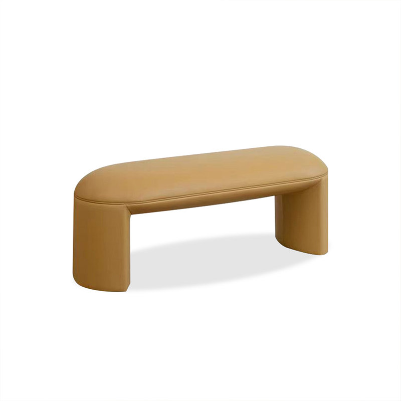 Khaki Upholstered Bench
