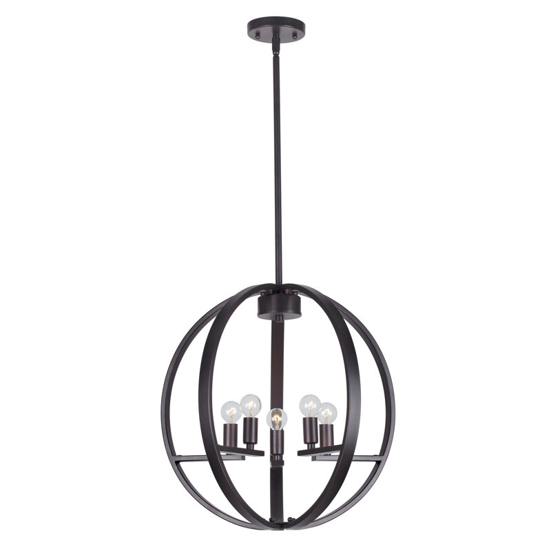 Jaiden 5 - Light Dimmable Globe Chandelier