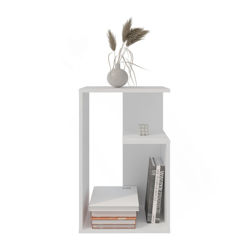 Side Table 25" H, 1 Shelf