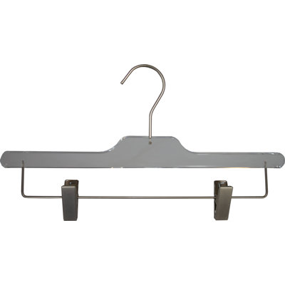 Elihu Acrylic Non-Slip Hangers with Clips for Skirt/Pants