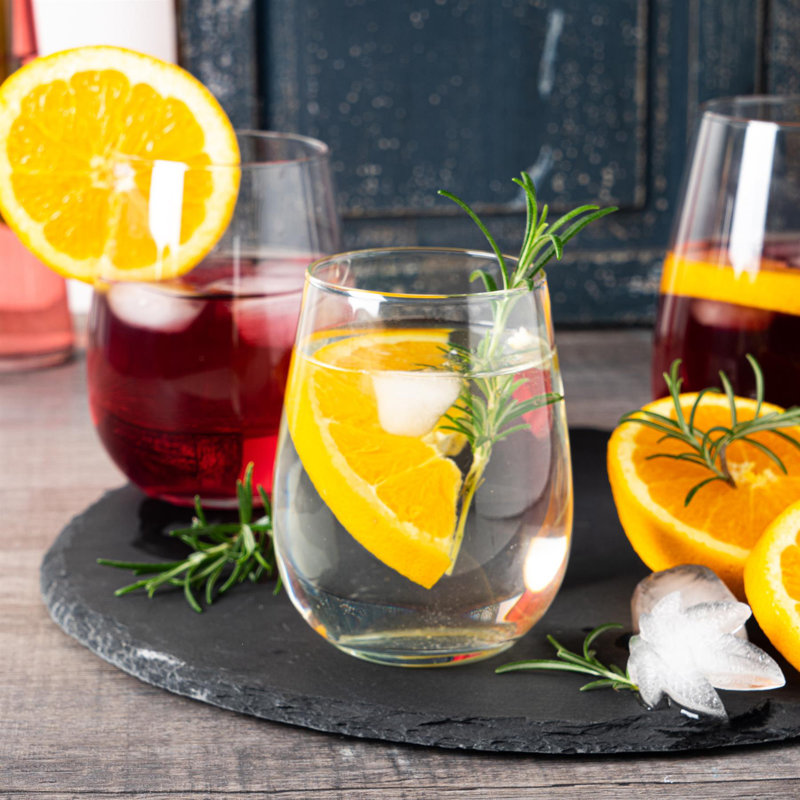 475ml Stemless Wine Glass Set