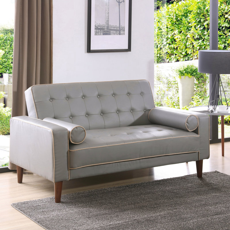 Causeuse contemporaine pour le salon, Gris