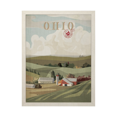 «Ohio Go» par Simone, reproduction d'art encadrée sous verre