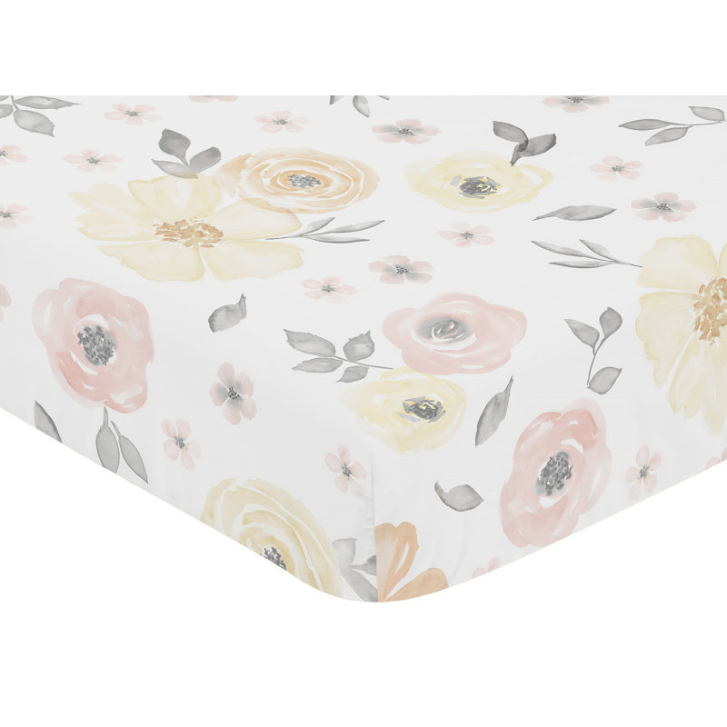 Watercolor Fitted Crib Sheet