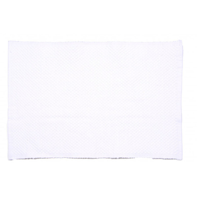 Ensemble de 4 napperons en coton Labrittany, Blanc