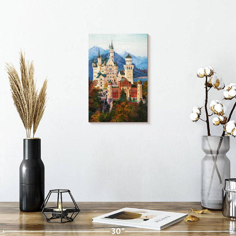 Château de Neuschwanstein, H 12 po x l 8 po