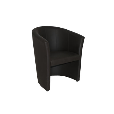 Allenhurst Leather Barrel Chair