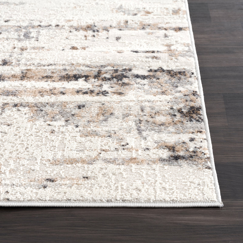 Tapis beige contemporain Haenisch DUN160A, Rectangle 4 pi x 6 pi