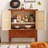 Walnut Solid Wood Rectangular Console Table-460916473