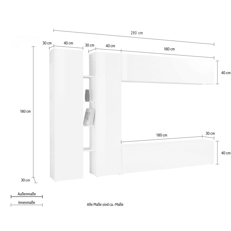 Maruska TV Stand for TVs up to 70", Grey Anthracite