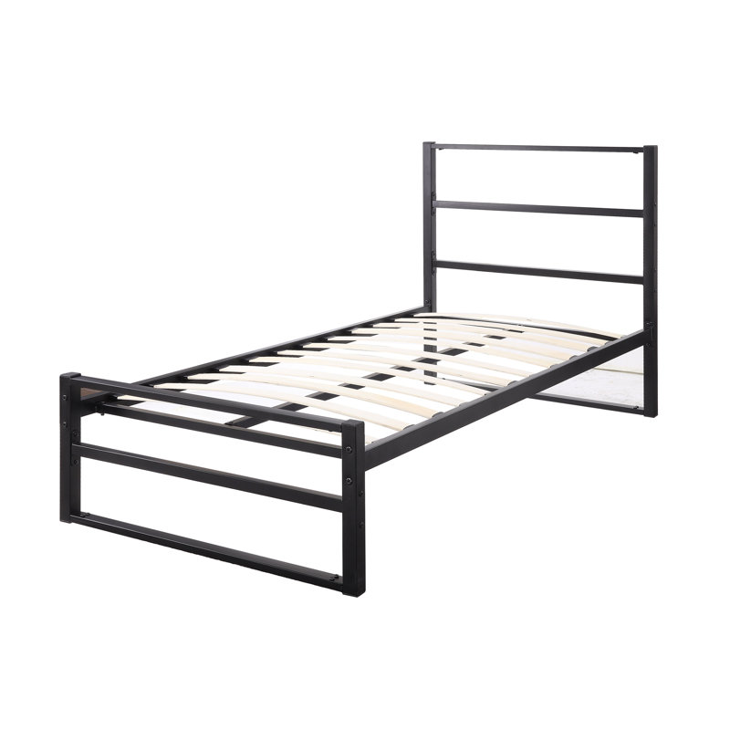 Clermont Bed, Black, No Mattress, Small Double (4')