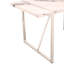 Ensemble de 5 chaises de table de salle à manger, ensemble de table de salle à manger rectangulaire pour 4 personnes, table de salle à manger moderne avec 4 chaises en cuir synthétique, blanc