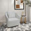 Chaise pivotante polyvalente avec dossier haut et revêtement moelleux pour diverses pièces