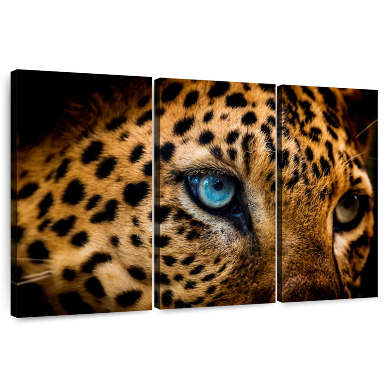 Brampt Leopard Eyeing Prey, 48" H x 74" W