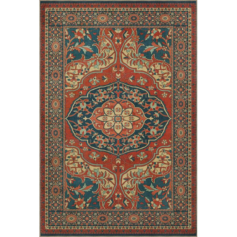 Tapis traditionnel lavable Red Star, Rectangle 5 pi 2 po x 7 pi 7 po