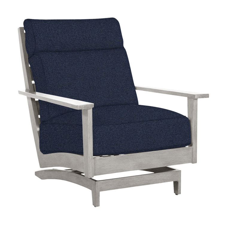 Kennebunkport Wrought Aluminum Outdoor Spring Lounge Chair