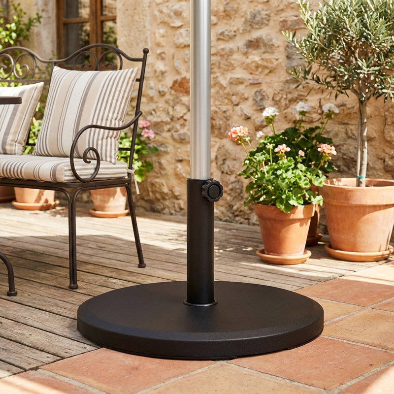 29 lbs Cement Patio Umbrella Base, 19" Heavy Duty Parasol Stand