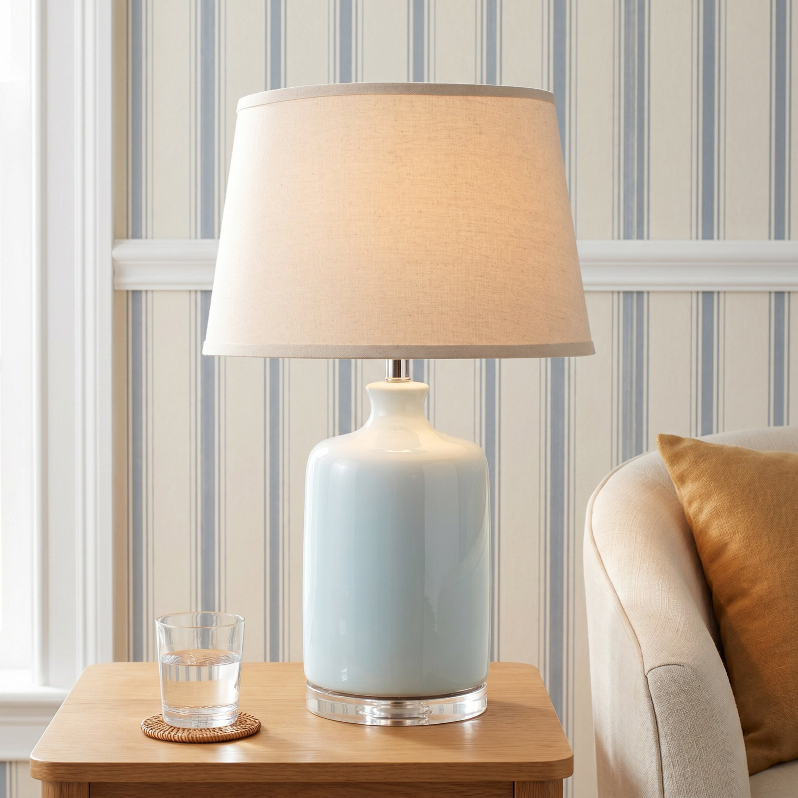 Sophie Bedside Lamp, Blue