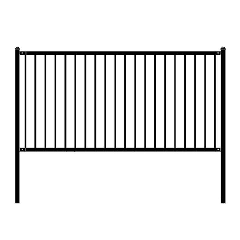 Panneau de clôture en acier lyon 8 pi. i diy unassembled, H 48 po x l 96 po x P 1,5 po