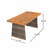 Jenny Patio 3-Piece Acacia Wood Dining Set With PE Wicker Legs-1039884065
