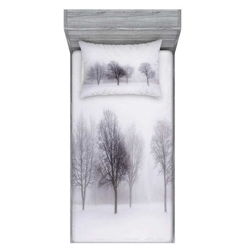 Microfiber Sheet Set, Twin Sheet Set with Fitted Sheet