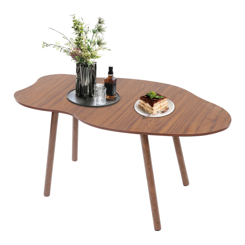 End Table, Modern Coffee Table, Sofa Side Table With Cloud-Shaped Tabletop