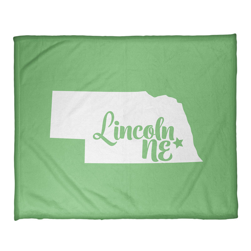Jeté lincoln nebraska polaire, l 32,5 po x L 42,5 po, Vert