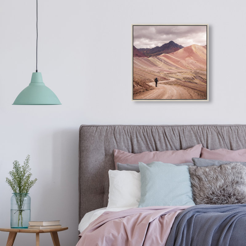 On My Way Print by Oliver Gal, 17" H x 17" W, Silver Floater Frame