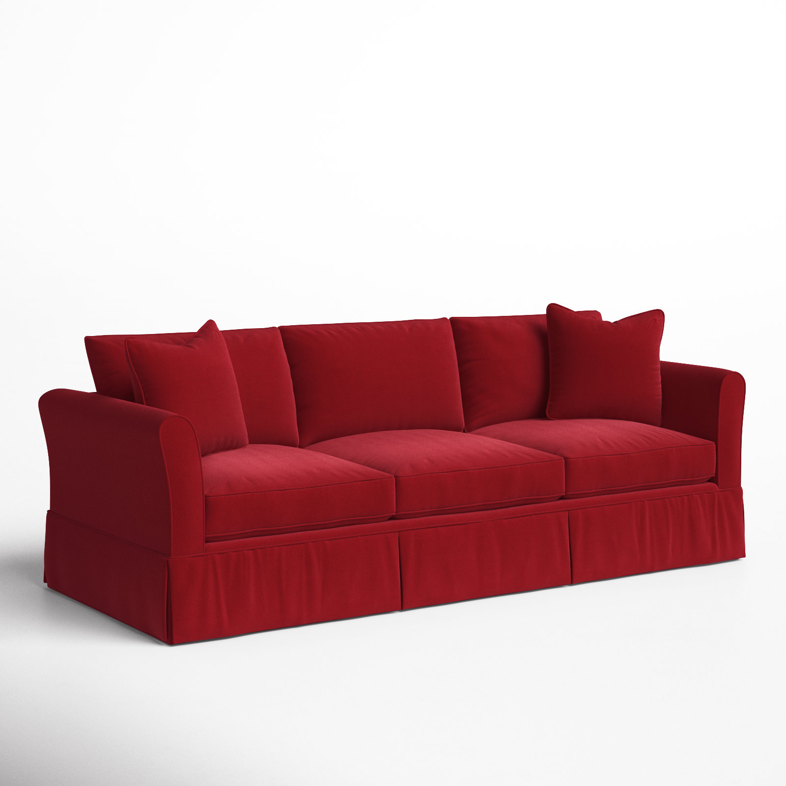 Shelby 82'' Upholstered Sofa, Bayou Flame Canvas
