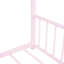 Lit double pleine grandeur en métal, rose