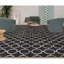 Tapis bleu et argent noué à la main de haute qualité