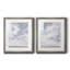 " Sky Blue III " 2 - Pieces Painting Print