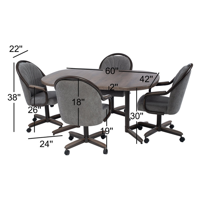 Ensemble de salle à manger extensible 5 pièces Cleckheaton