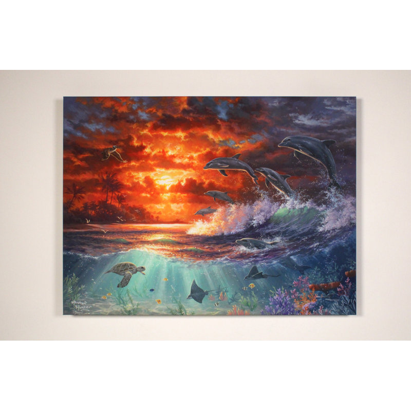 Beyond the shore 18x24 Fully Illuminated ColorChange LED Print