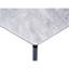 Glossy Sintered Stone Paper Craft Table With Black Legs, Seats 6-8 Jumbo Accommodates