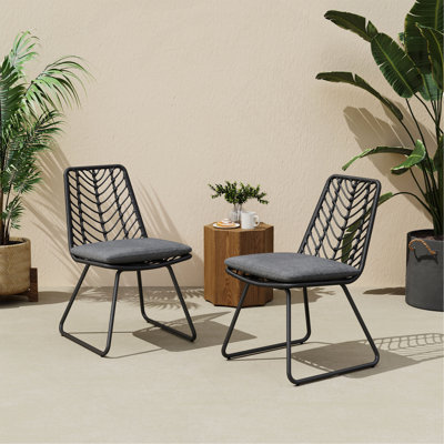 DEJA CHAIR,2PCS With 2 Cushions,Gray