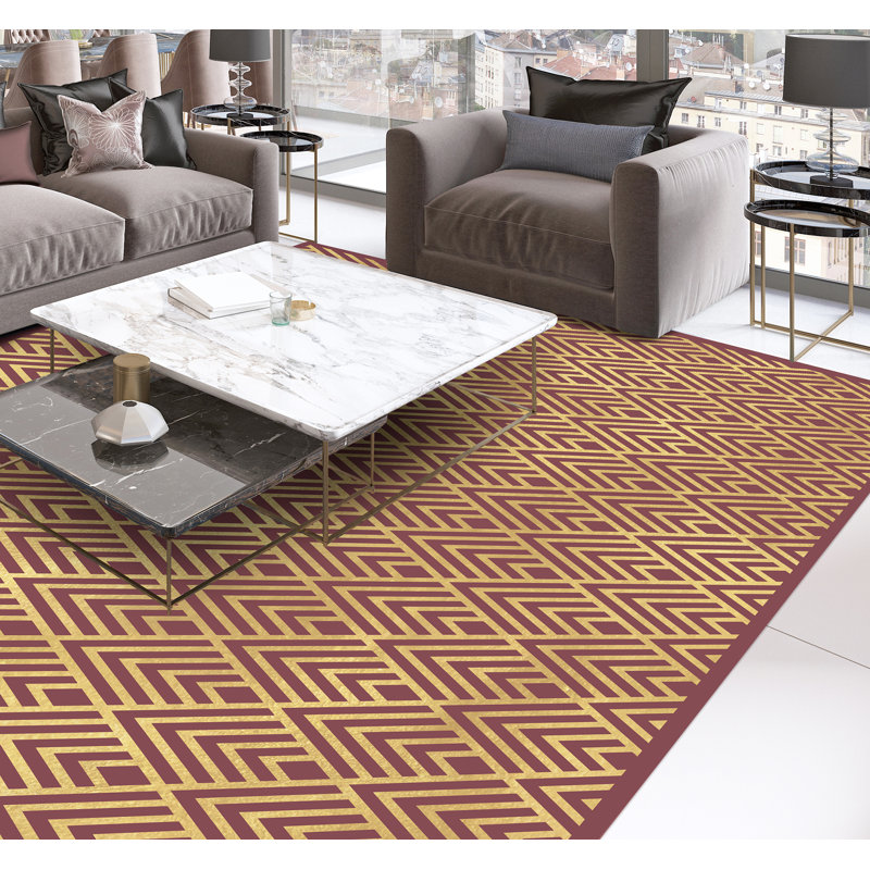 Blanken Non-Slip Chevron Doormat, Rectangle 100 x 133cm