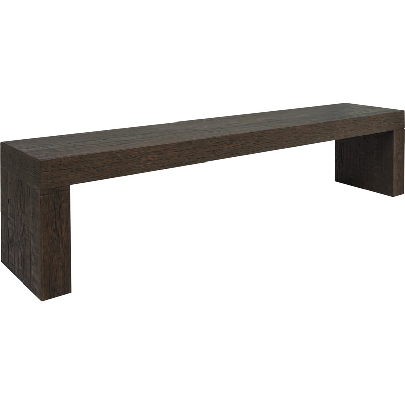 Adams Solid Wood Bench, Brown