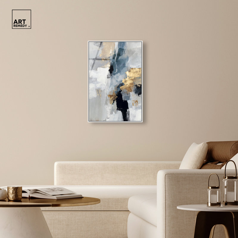Décoration murale de bureau Tectonic Shift I, impression encadrée par Art Remedy, cadre blanc, 24 x 36, H 37 po x l 25 po