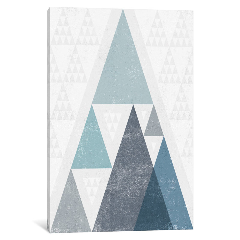 « mod triangles iii ». impression sur toile tendue, impression sur toile tendue, H 40 po x l 60 po x P 1,5 po