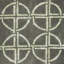 Tapis brun / doré en laine touffeté à la main à motif géométrique Simryn-245916586