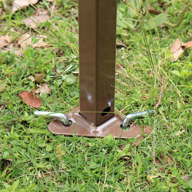 Abri de jardin pour patio en métal l 12 pi x P 12 pi