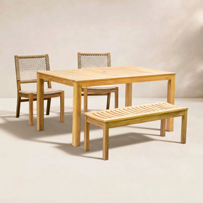 Seras Teak Patio Dining Set