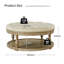 Deoïus 90.2cm Wide Transitional Tufted Round Cocktail Footstool with Storage-258589576