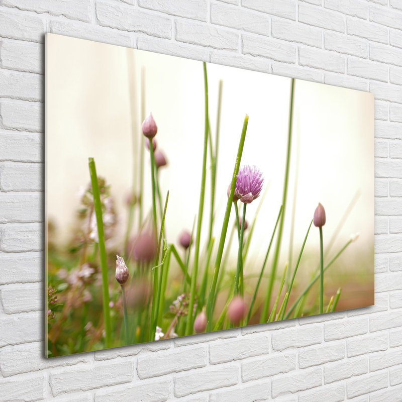 Chive - No Frame Print on Glass