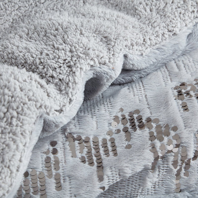 Friday Night Sequined Coma Inducer Oversized Duvet Cover Set, Extra-long Twin Comforter + 1 Sham